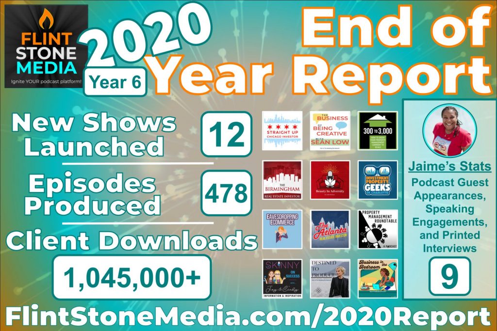 Hot off the presses and better late than never (especially because Jaime only just thought to do this over the weekend…) is Flint Stone Media’s first ever Annual Report!! We have been so proud of all the strides the Flint Stone Media team has made in 2020--it’s sixth year of operation. In spite of how many difficult twists and turns the pandemic brought, we managed to still show solid growth over the previous year. Click though for our official FSM company stats for 2020!