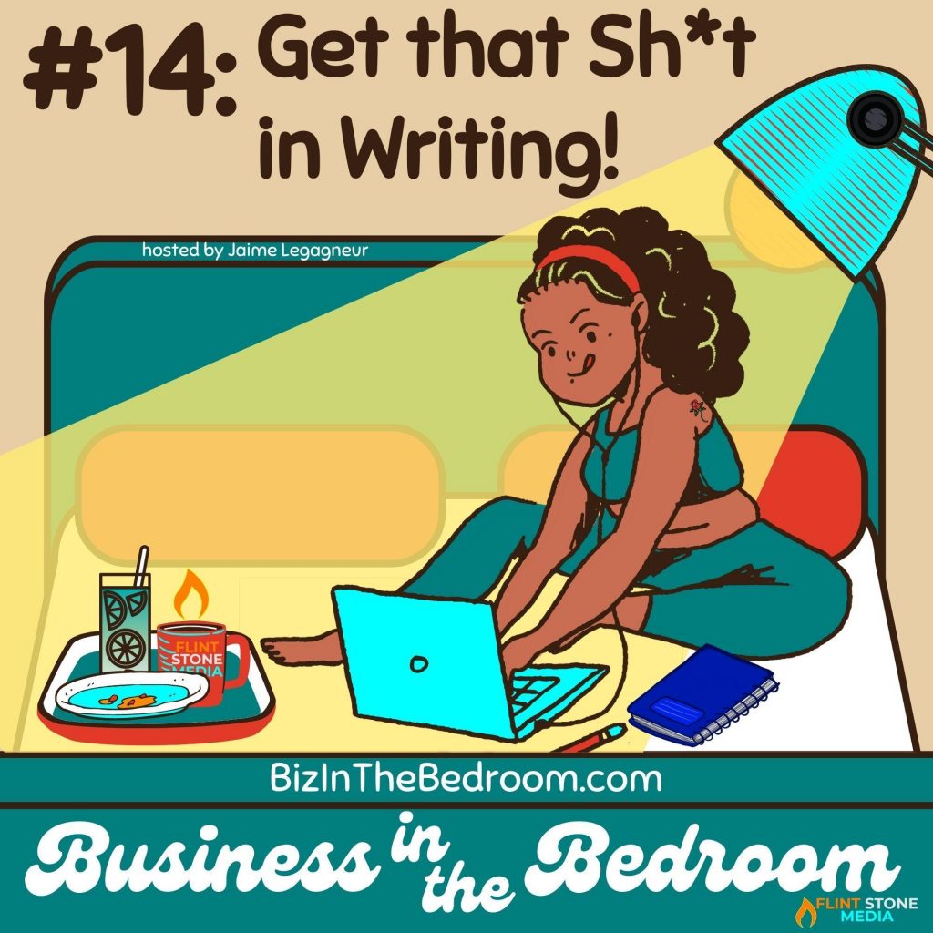 I'm going to take a look now beyond attracting and closing new clients and talk about getting that sh*t in writing. At the very top of the episode, I'll take a quick minute to share my recent discovery of the joy that is Clubhouse and how you can hang out with me on there. Then, I'll start the discussion of getting everything in writing by sharing a horror story from the ghosts of my business' past. And, I'll give some clever ways of getting things on the record with your clients. Plus, I'll share what I consider when deciding whether to throw caution to the wind with a client and just act. Listen in, and let's do this...!