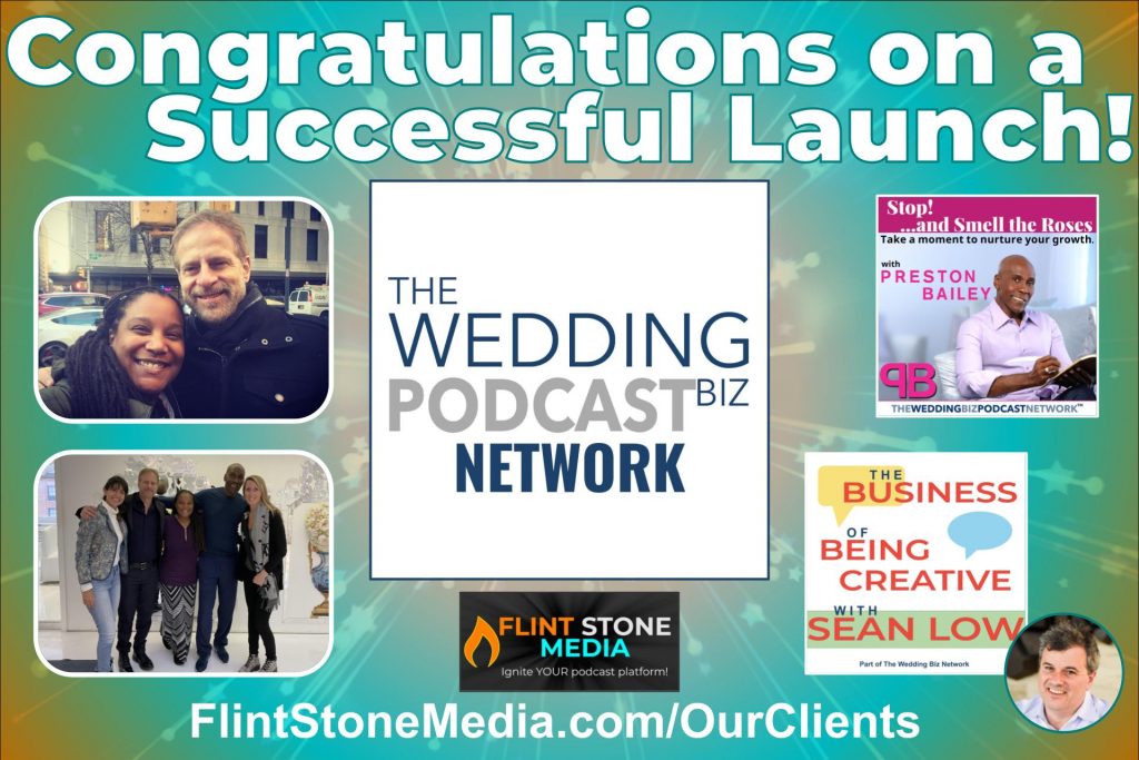 When Producer Jaime was first approached by Andy Kushner in May of 2019 with his idea of parlaying his successful solo show, The Wedding Biz, into a podcast that serves the creatives of the event industry, she was both extremely excited at the opportunity and fully confident in her ability to make his dream and goals happen. And, she hit the ground running to get the network set up with Andy! Now, with two new shows added to the lineup of The Wedding Biz Network, Producer Jaime is proud of her contribution as their Launch Director and seeing TBWN now poised to be a media force in the wedding and events industry.