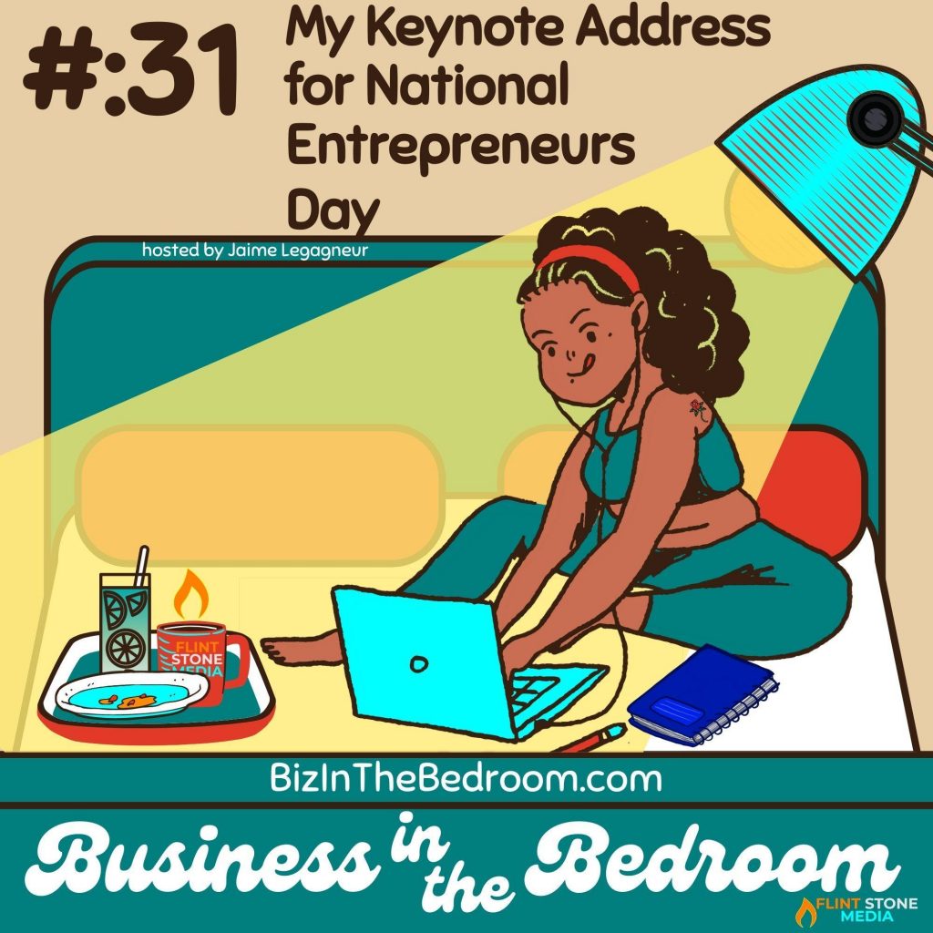Today, I'm going to open up the curtain once again on my own entrepreneurial journey and share my recent Key Note Address! The Palm Beach County School District recently asked me to be the key note speaker for their virtual National Entrepreneur's Day event on November 16th. Well, with that key note, I was walking the walk that I talked about in the last episode--that when people see you, STEP UP. So, I'll let you be the judge on how I did! You'll hear me trying to tackle two intentions with this key note address: 1) getting young entrepreneurs jazzed about the journey and the experiece of building your own business by sharing my own journey, and 2) giving a quick course on launching a podcast. And, I'm sharing this also so that you can imagine all the potential impact that my doing this particular presentation in front of that audience of small business owners had for MY business. And, THAT's why I'm such a proponent of getting out there. Listen in, and let's do this...!