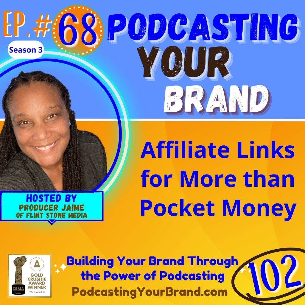 Remember the pure joy of finding pocket change in a couch cushion as a kid? Well, let’s bring that feeling back! After a quick definition of affiliate links and promo codes, I will run down the basics of creating these links and codes for yourself and where to best use them. Then, we will hold that idea up to the light, polish it off, and sharpen it up a bit to reveal its true potential in your podcasting! I will cover with you the strategies my clients and I have used over the years to create experiences for our listeners and partnerships for our pocketbooks through these programs. It’s my next Podcasting 102 topic ready to roll for you today. Listen in and let's do this...!