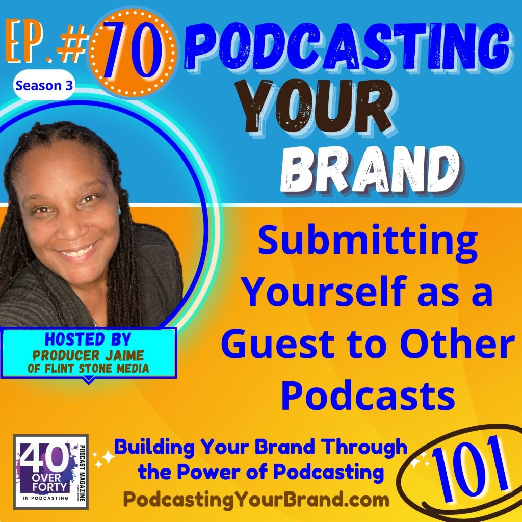 Have you ever thought about putting the shoe on the other foot and submitting yourself to be a guest on another podcast? As I discussed last week on Episode 69 with my Pro Podcasting Peer, Kate Erickson Dumas, you can really grow your audience by becoming a guest on other shows. But, even though you may have received submissions from hopeful guests-to-be in the past, let’s take time to consider today what the best practices are for submitting yourself. How do you find a great show to guest on; what do you need to provide the host; and, what is the best approach for landing yourself on the show? I will go over that with you today! It’s my next Podcasting 101 topic ready to roll... Listen in and let's do this!