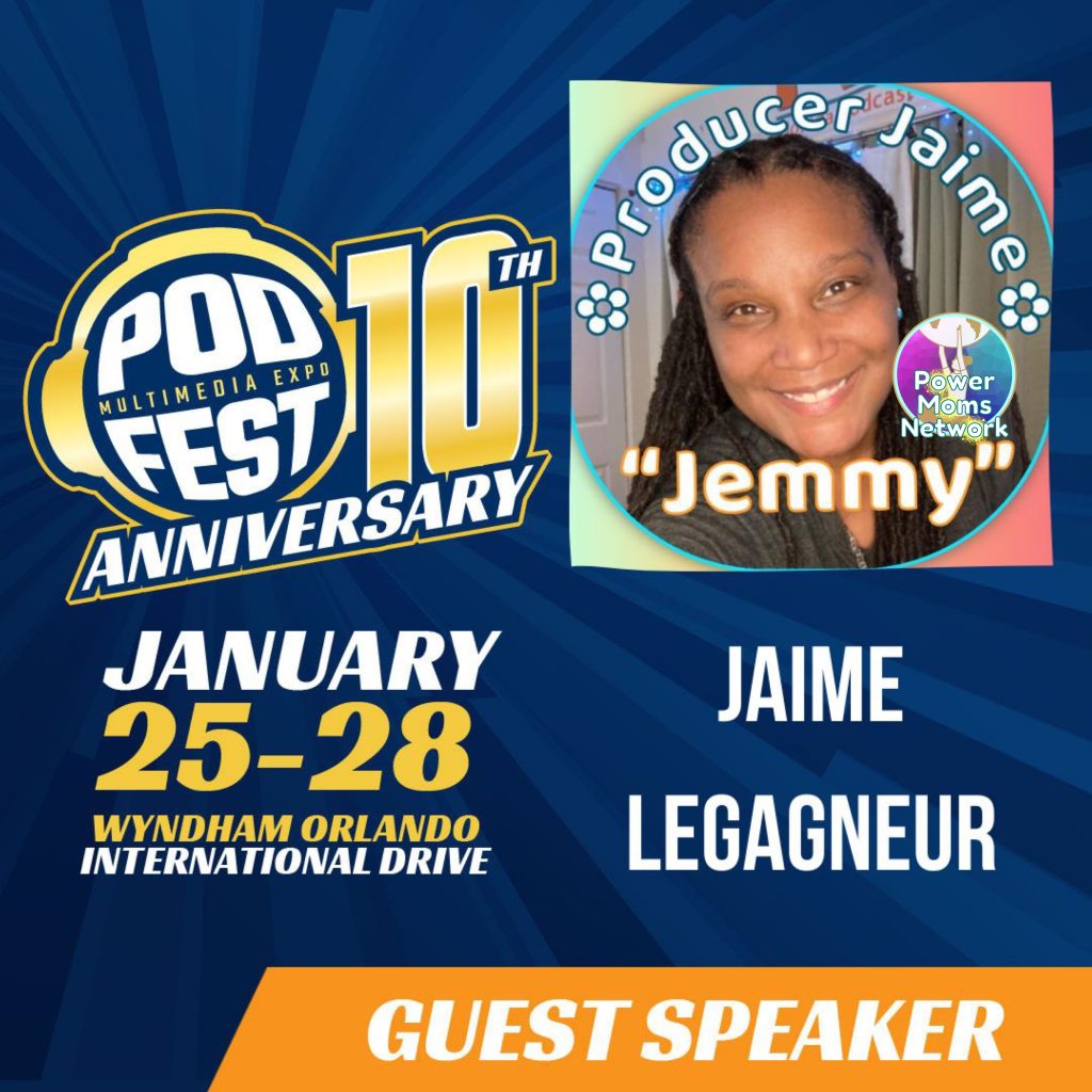 This year's Podfest Multimedia Expo takes place from January 25–28 in Orlando, and Producer Jaime has been asked to speak on an expert panel once again! As part of Friday's programming, she will lend her insights to their panel, Outsourcing Strategies: Why You Shouldn’t Podcast Alone (details below). And, she can't wait to see all her podcasting peeps, share the stage with friends new and old, and help other podcasters grow!! Not only was Producer Jaime the co-host of the official Podfest Podcast, but she was also previously named as a member of Podfest's elite Board of Ambassadors and the recipient of their High Achiever Award in 2020. And, this year's Podfest has her sharing the stage with other incredible panelists you don't want to miss. So, get your tickets today, catch her sessions, and then find her in the halls to say “Hello” and/or be interviewed by her!